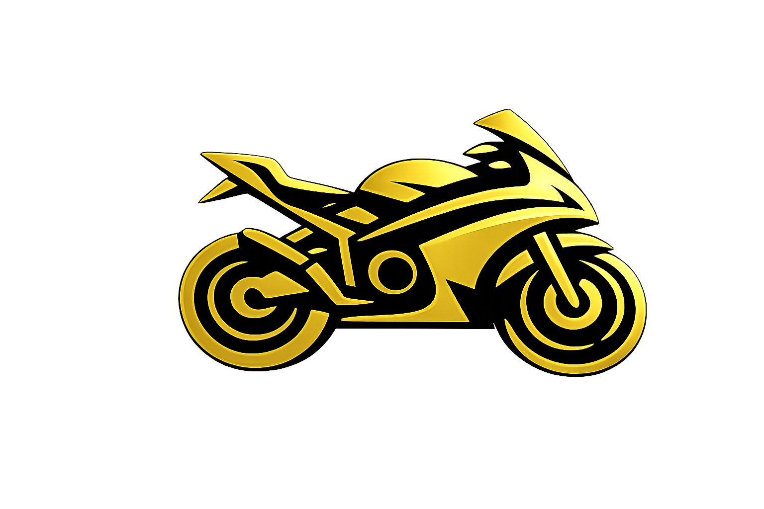 Motorcykel i guld